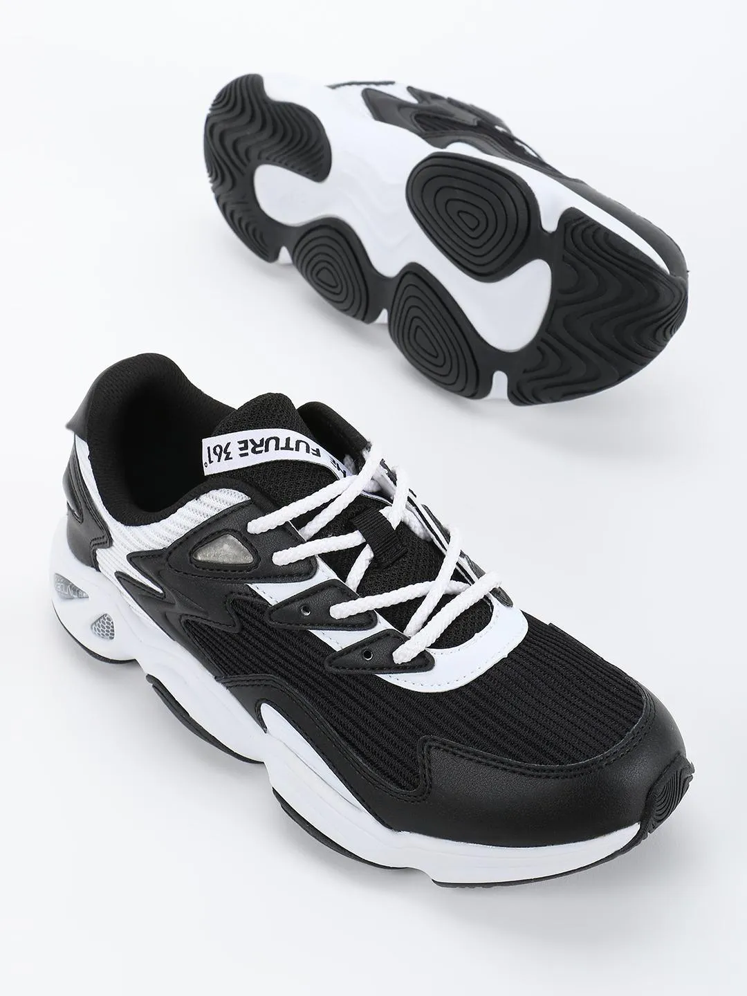 361 DEGREE Panelled Lace-Up Trainers