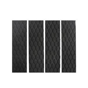 4pcs /Set EVA Shortboard Surfboard Diamond Anti-skid Pad(Black)