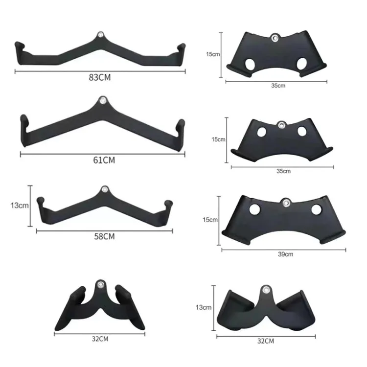 8 In 1 V-shaped Handles Attachments for Pulley and Lat Pulldown Machines