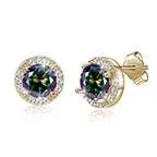 925 Sterling Silver Cubic Zirconia Stud Earrings