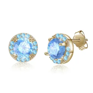 925 Sterling Silver Cubic Zirconia Stud Earrings