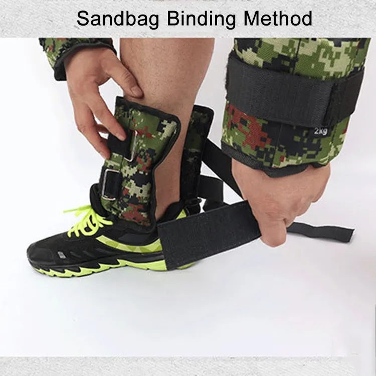 A Pair of Selling Fitness Loading Equipment Ankle Weights Gaiter Sandbags, Adjustable Invisible Running Sports Sandbags, Weight: 10kg