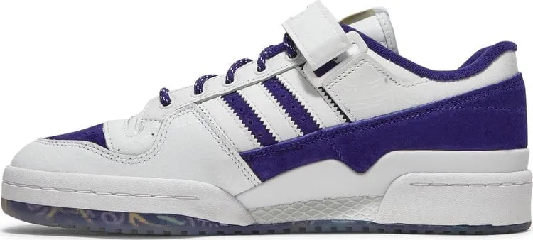 Adidas Donovan Mitchell x Forum Low 'Collegiate Purple' Sneakers, Purple