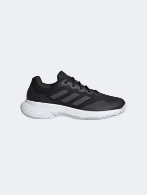 Adidas Gamecourt 2.0 Women Tennis Shoes Black/Silver Metalic