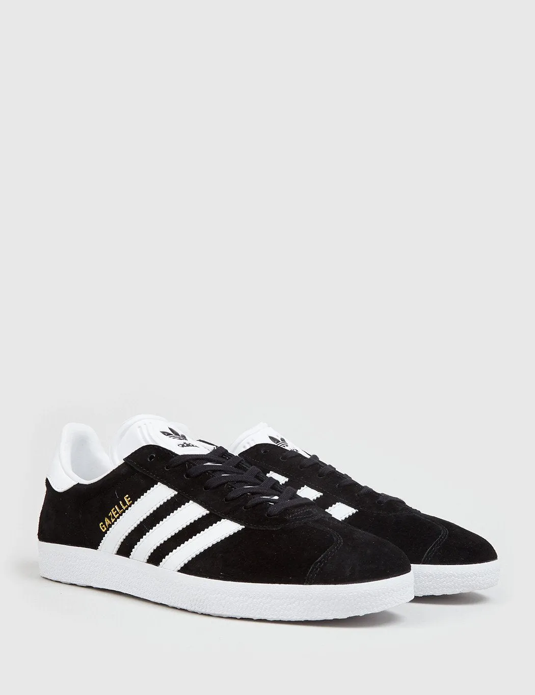 adidas Gazelle BB5476 (Suede) - Black/White/Gold