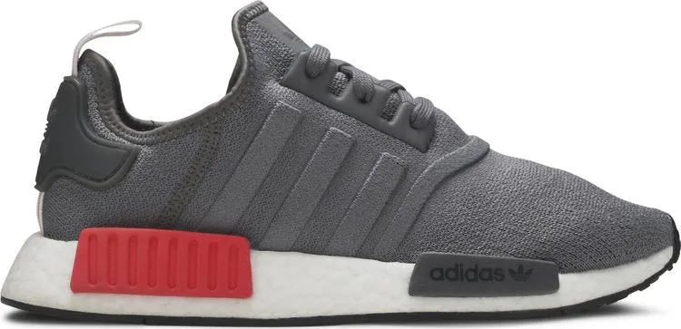 Adidas NMD_R1 'Grey Red' sneakers, gray