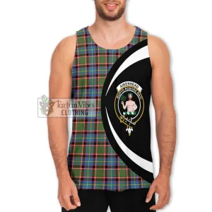 Aikenhead Tartan Men's Tank Top with Family Crest Circle Style