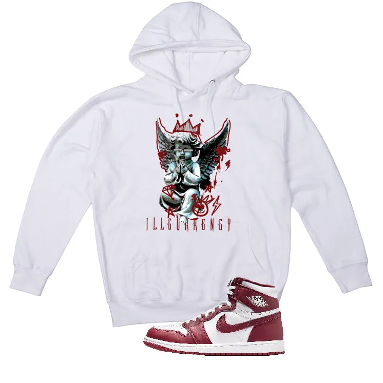 Air Jordan 1 High OG “Team Red” | illcurrency White T-Shirt (Graffiti Angel)