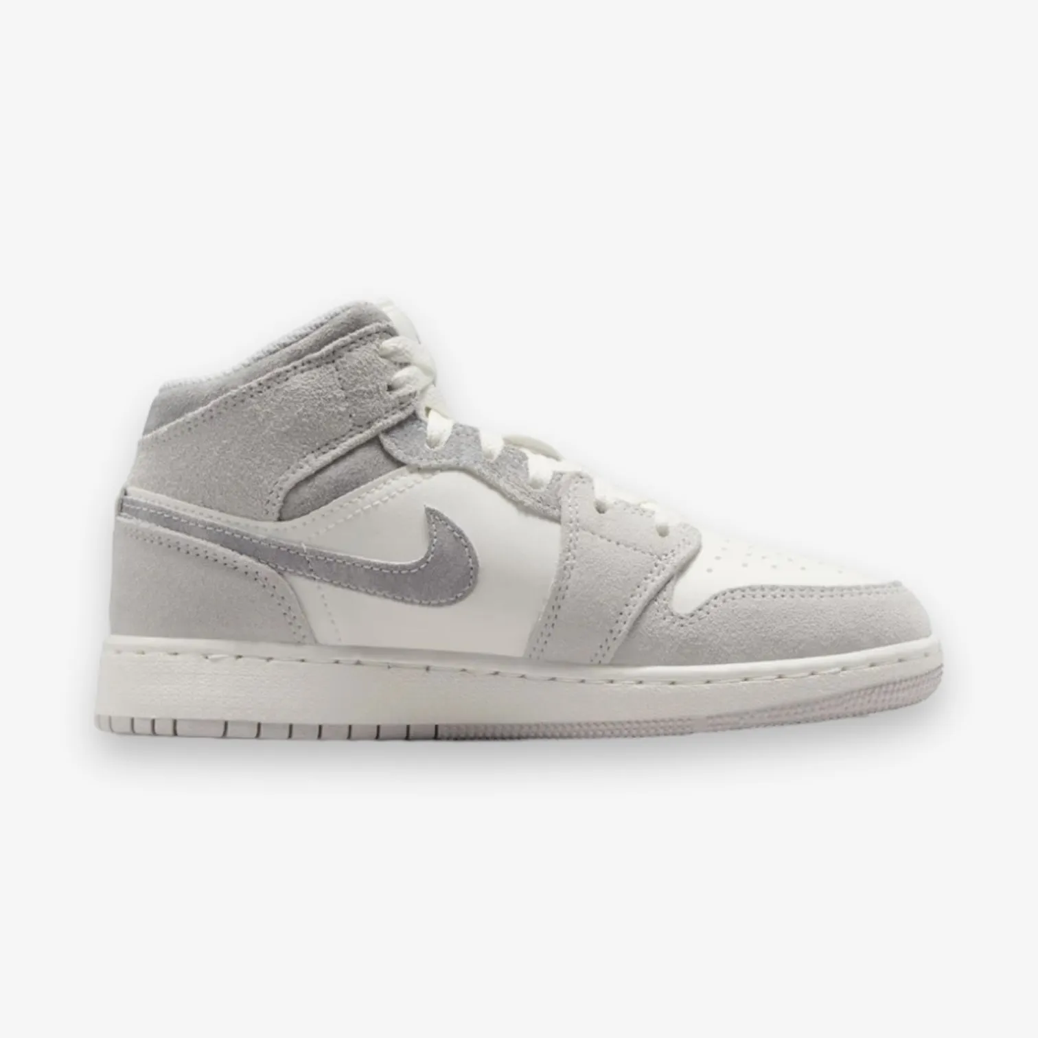 Air Jordan 1 Mid SE (GS) Neutral Grey Smoke Grey Sail FQ8088-002