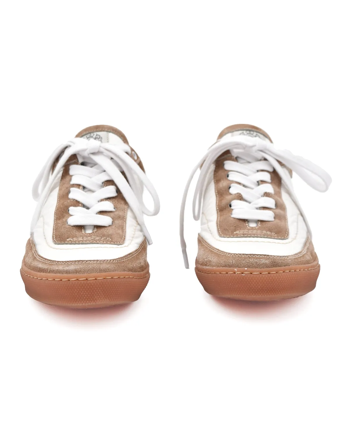 Alberto Fasciani Spoty White & Tan Suede Sneaker