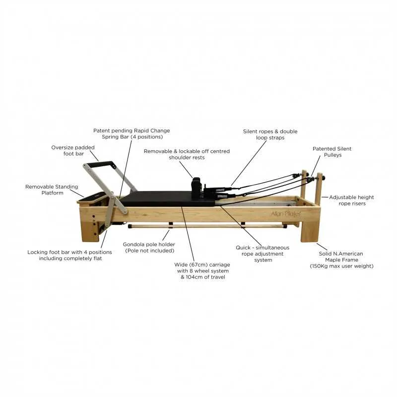 Align Pilates M8-Pro Maple Pilates Reformer