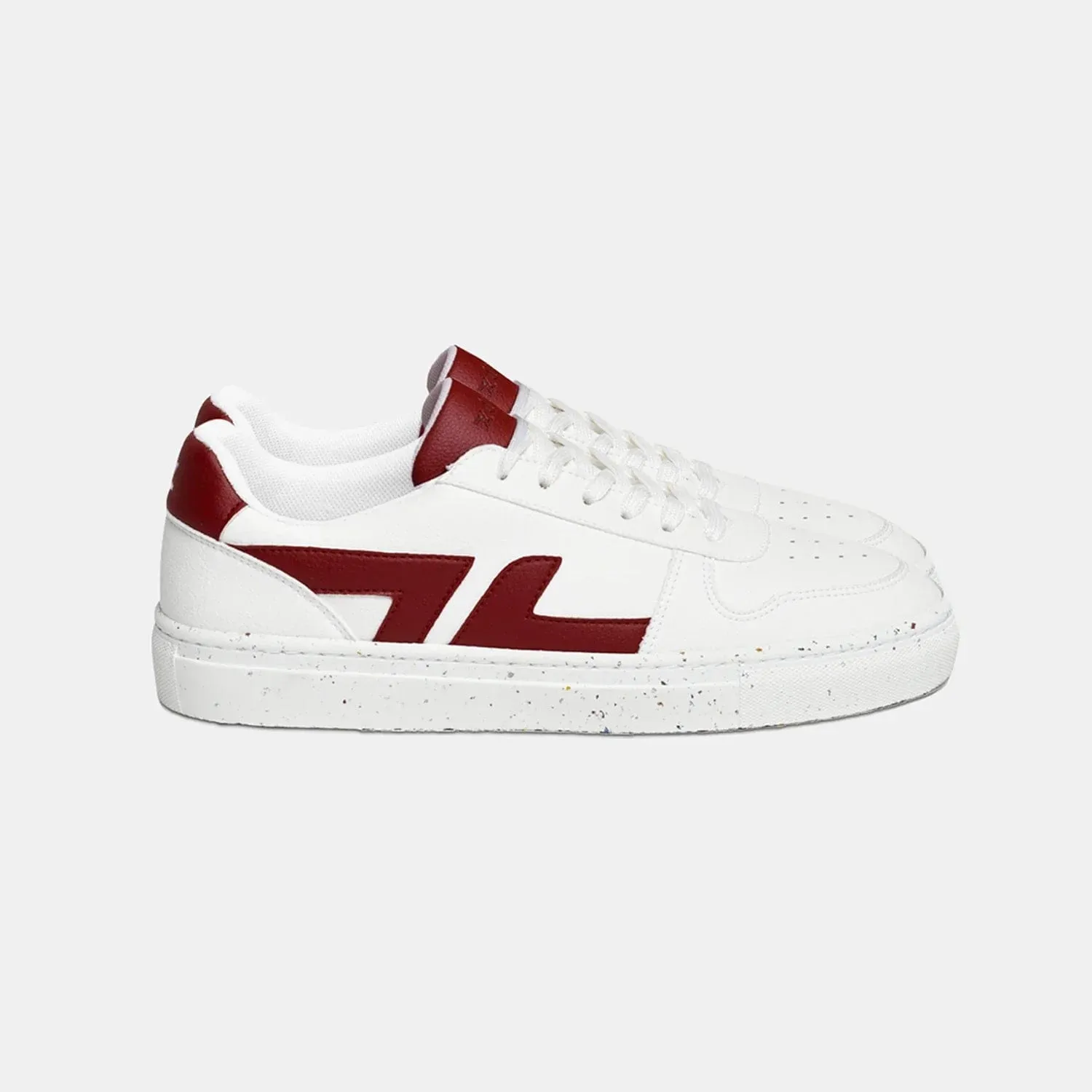 Alpha Vintage Grape Leather Vegan Sneakers | Red