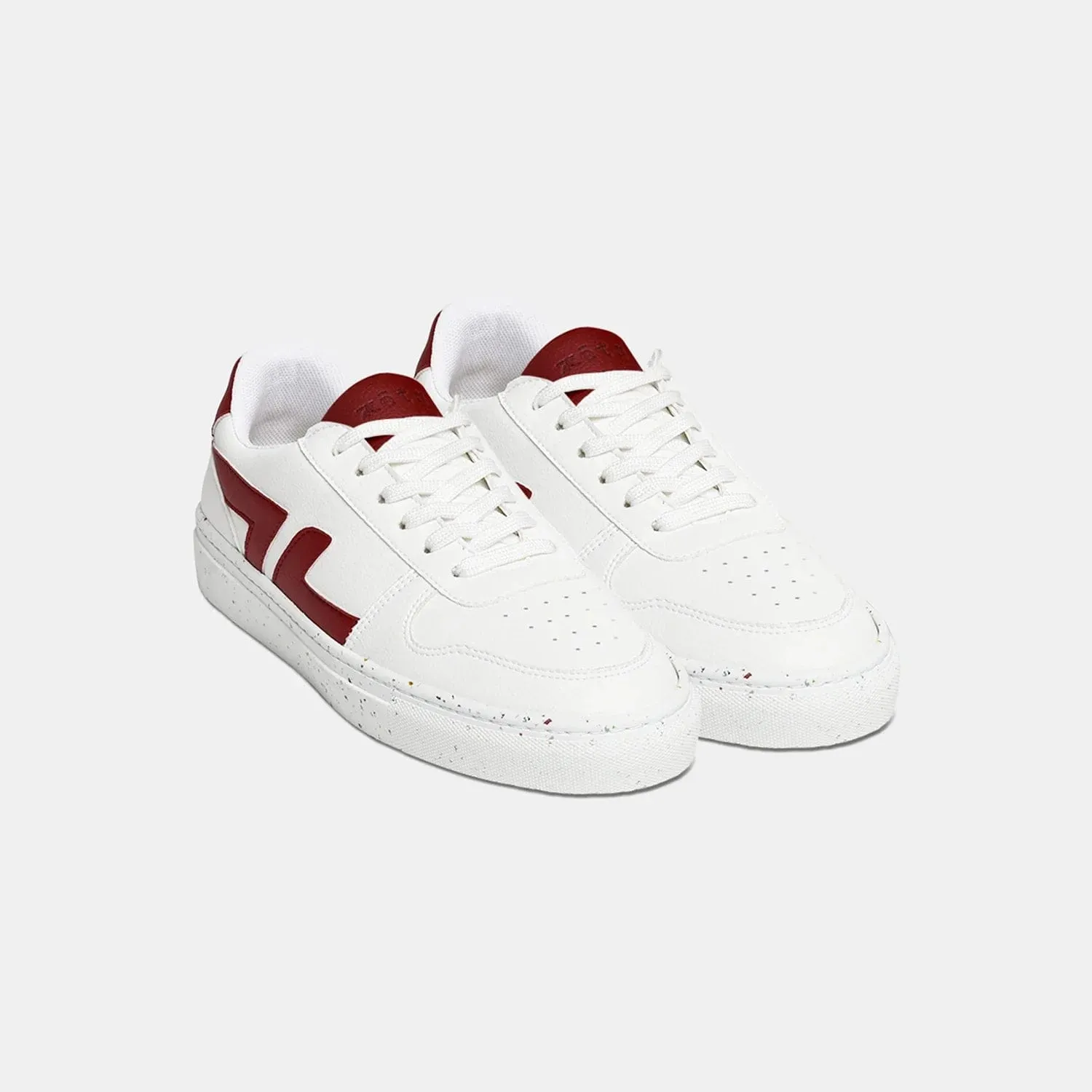 Alpha Vintage Grape Leather Vegan Sneakers | Red