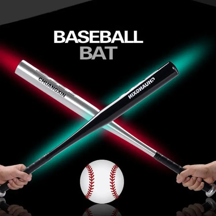 Aluminium Alloy Baseball Bat Of The Bit Softball Bats, Size:25 inch(63-64cm)(Black)