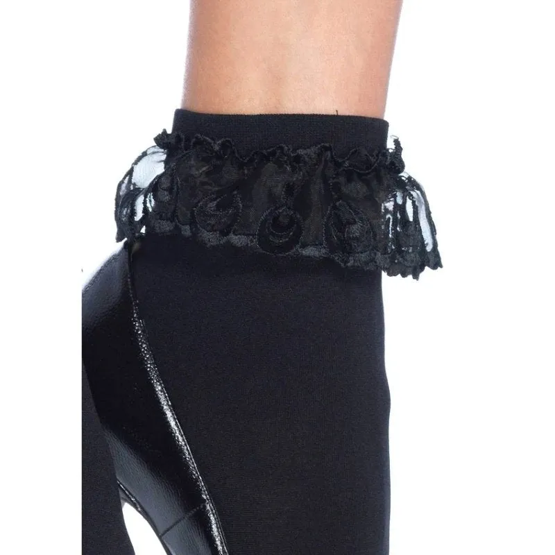 Anklet with Lace Ruffle - Leg Avenue