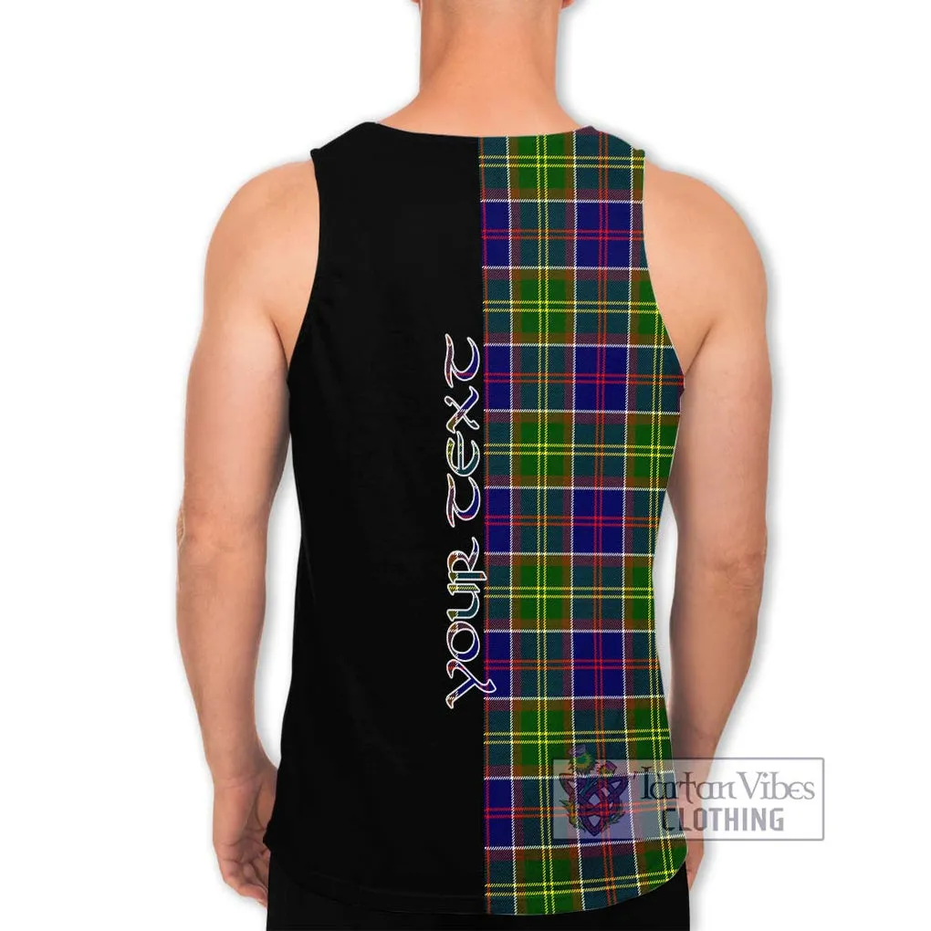 Arnott Tartan Men's Tank Top with Family Crest and Half Of Me Style