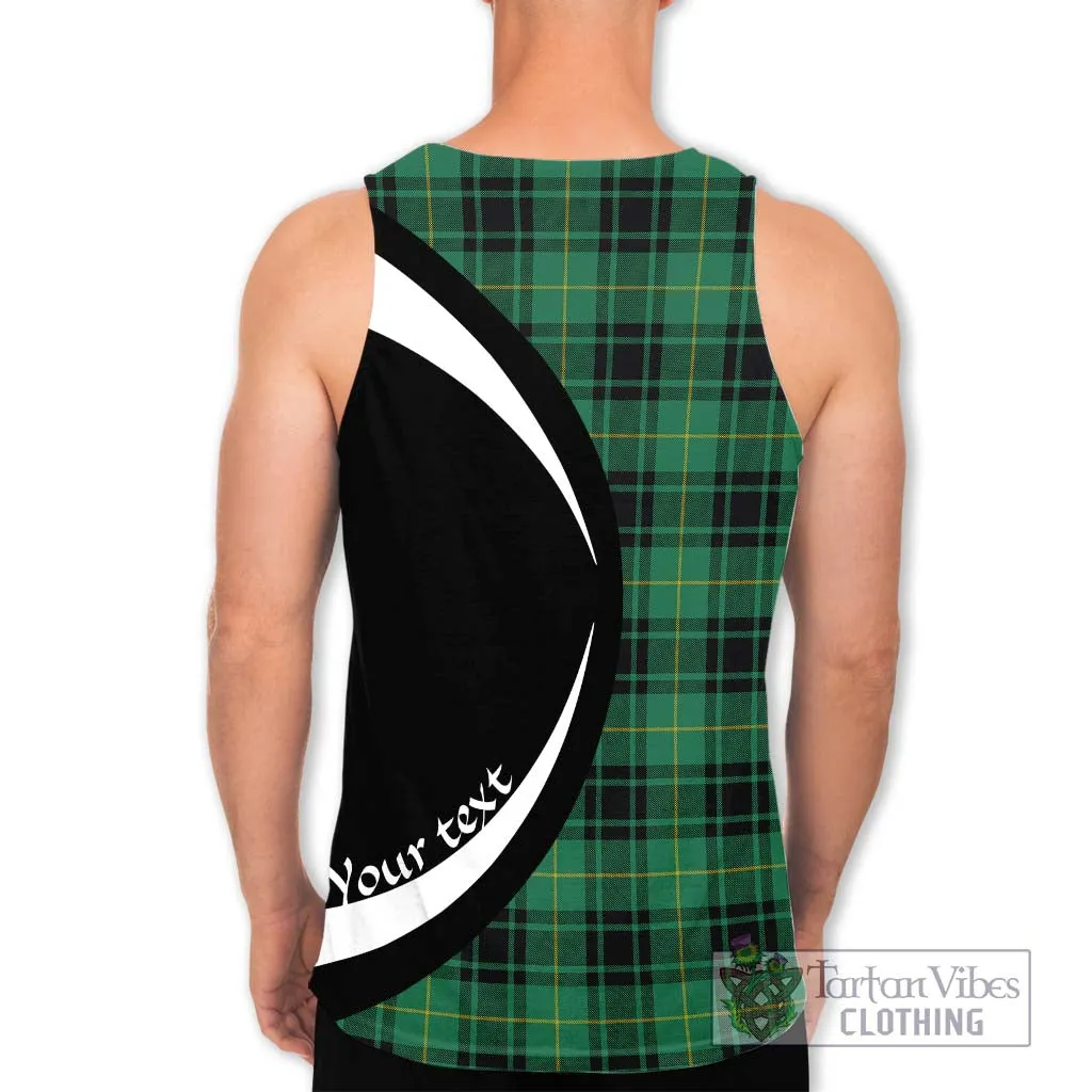 Arthur Ancient Tartan Men's Tank Top with Family Crest Circle Style