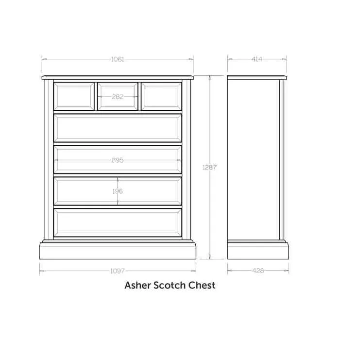 Asher Scotch Chest 7 Drawer