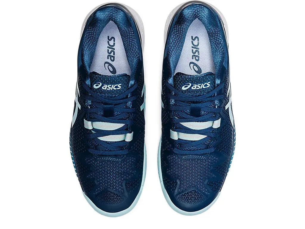 Asics Gel Resolution 8 Clay Women's Tennis Shoes Light Indigo/Clear Blue