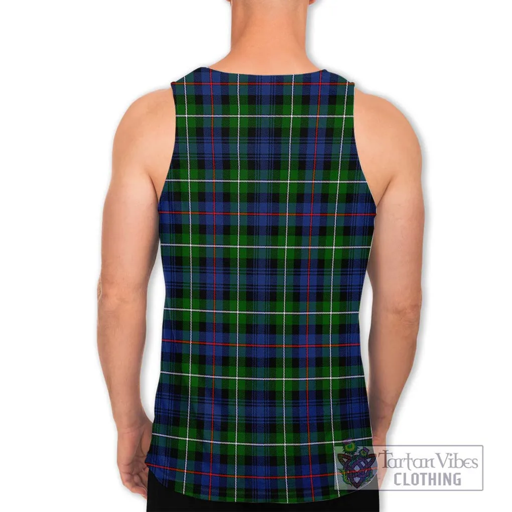 Baillie Tartan Men's Tank Top with Family Crest DNA In Me Style