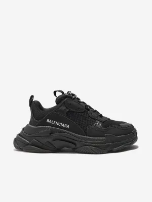 Balenciaga Kids Triple S Trainers in Black