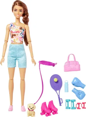 Barbie Athletic Trainer with Outdoor Equipment for girls