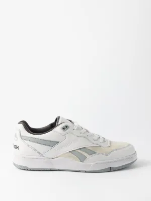 BB4000 distressed suede and leather trainers