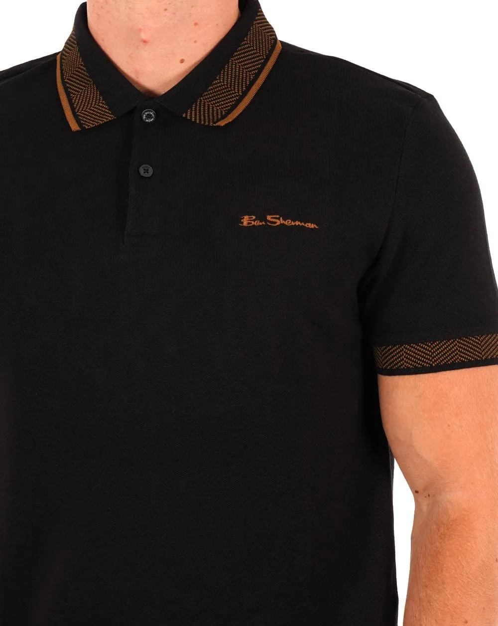 Ben Sherman - Collar Interest Polo Black