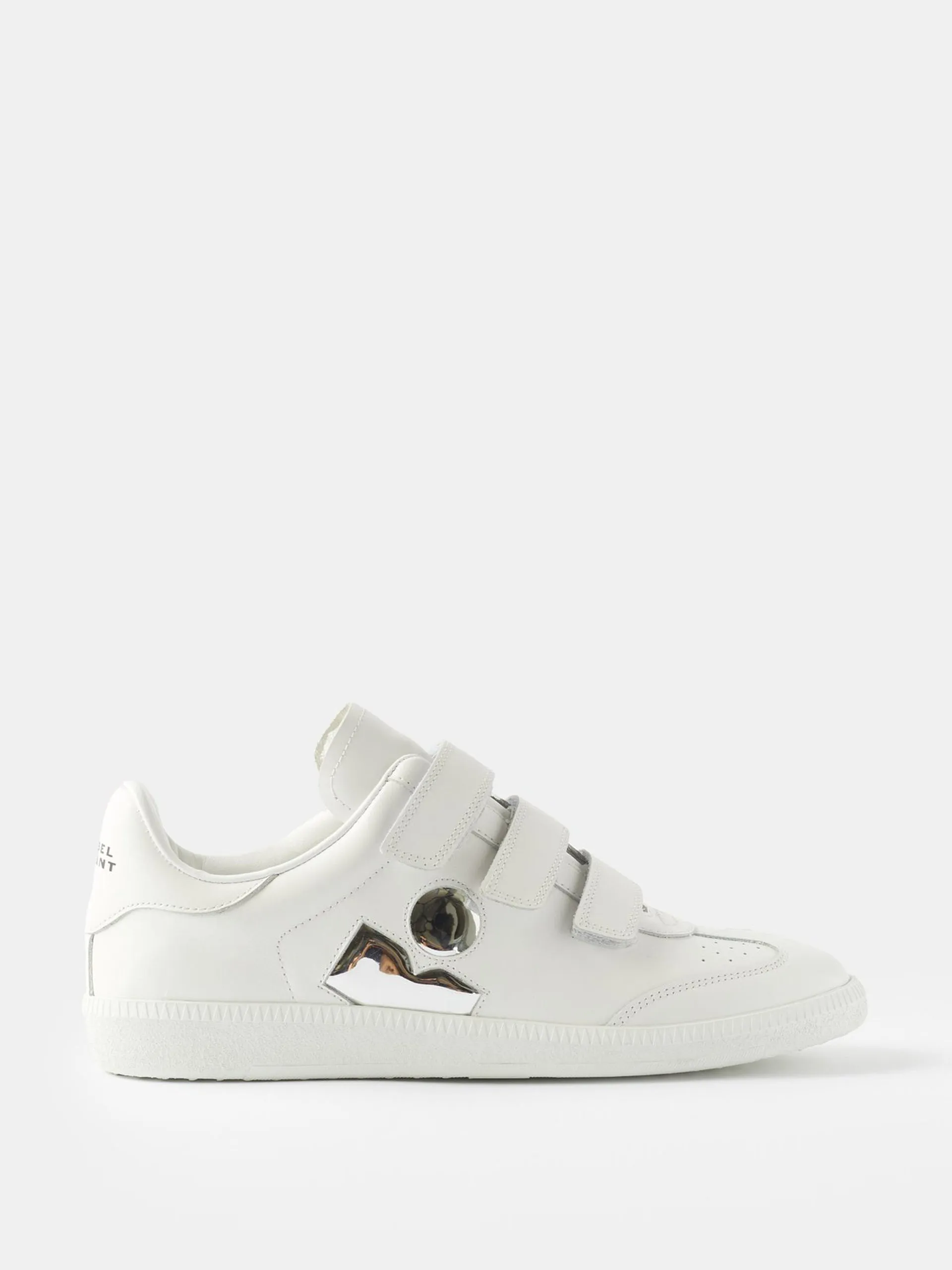 Beth logo-appliqué leather trainers