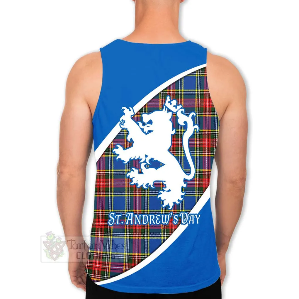 Bethune Family Crest Tartan Men's Tank Top Celebrate Saint Andrew's Day in Style