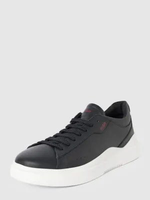 Blake HUGO leather sneakers with label, black