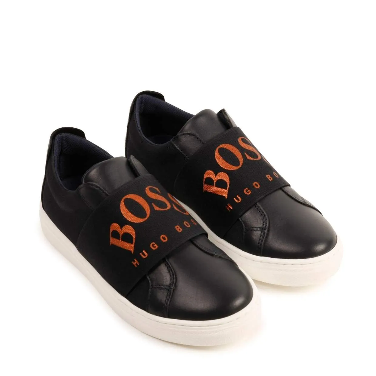 Boss Kids Gold Logo Sneakers