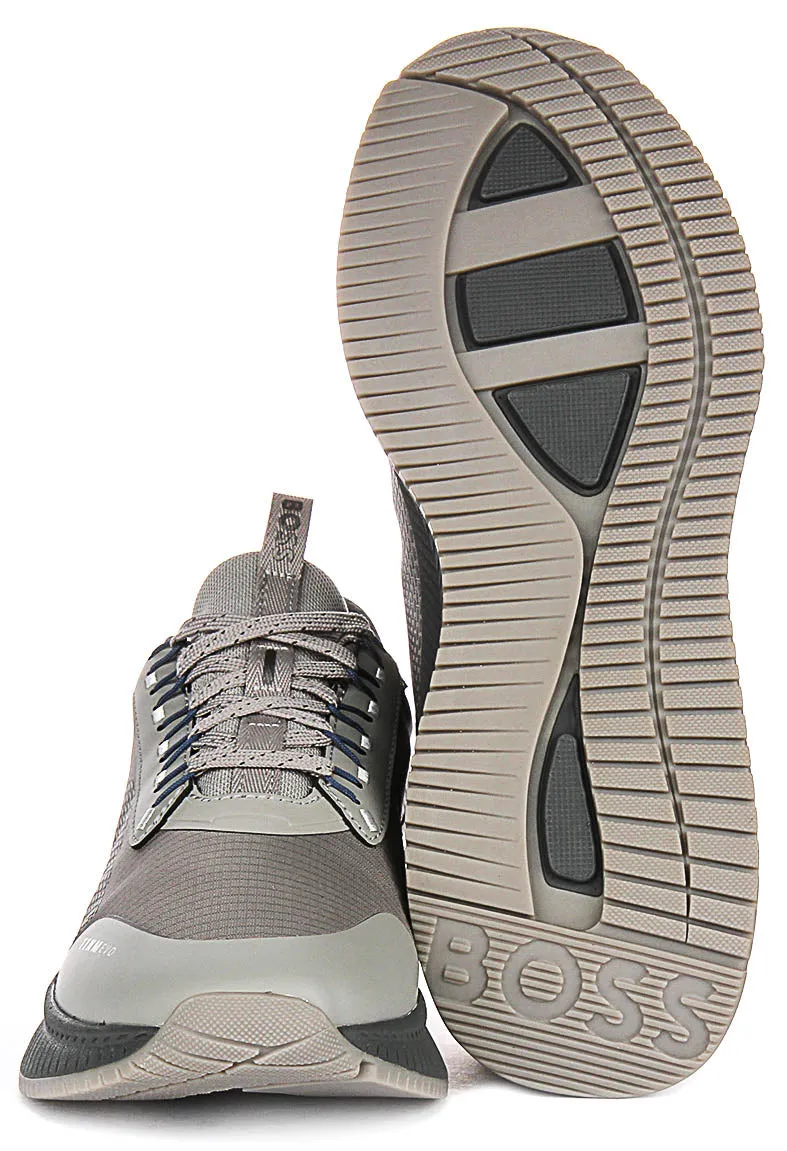 Boss Ttnm Evo Runn In Grey For Men