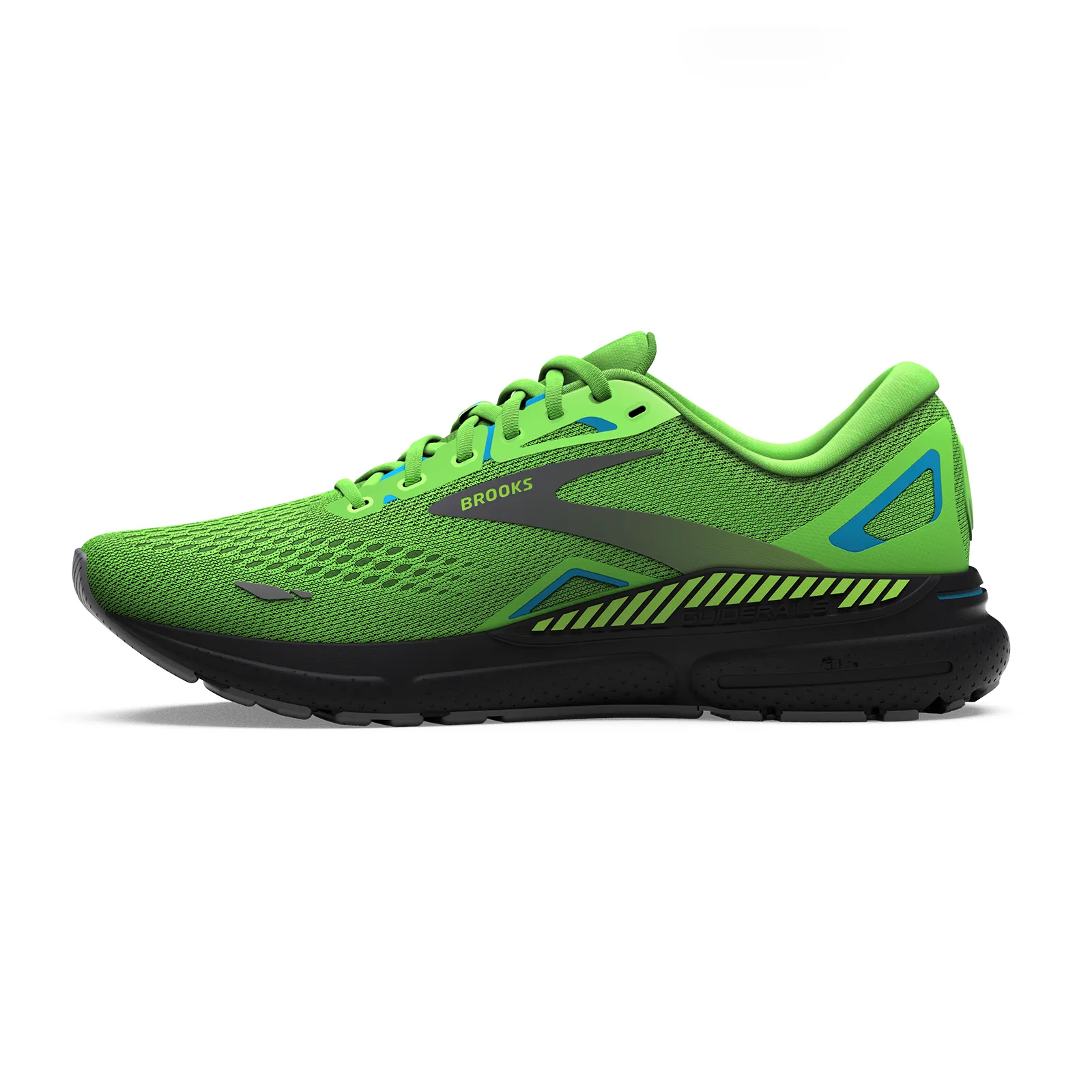 Brooks Adrenaline GTS 23 Running Shoe (Men) - Green Gecko/Grey/Atomic Blue