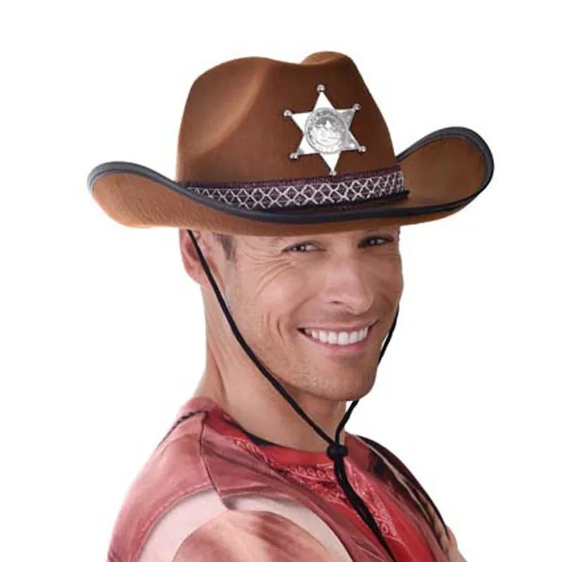 Brown Sheriff Hat