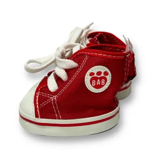 Build-a-Bear Red Canvas High-Tops Tennis Shoes