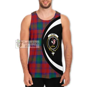 Byres (Byses) Tartan Men's Tank Top with Family Crest Circle Style