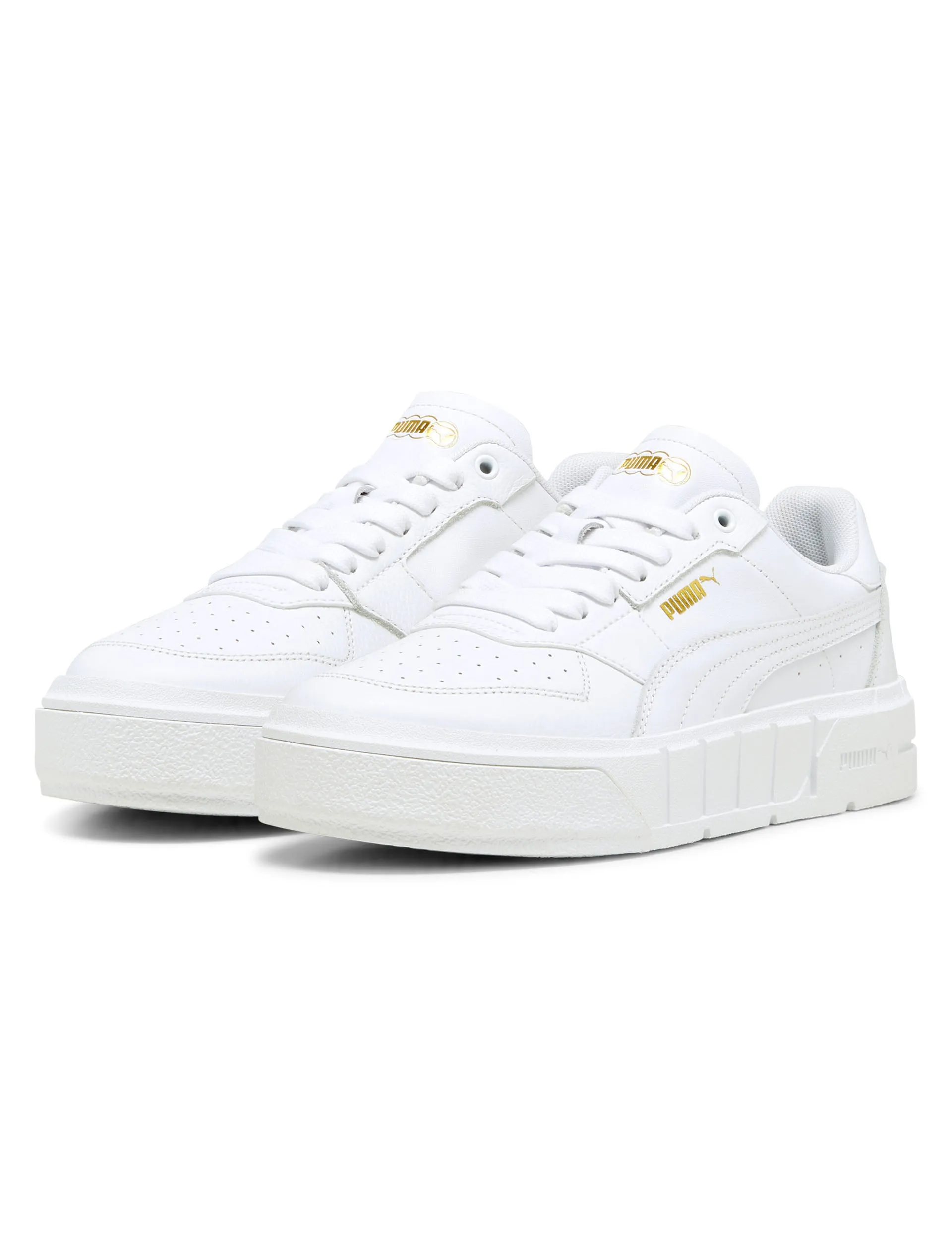 Cali Court Leather Sneakers - White