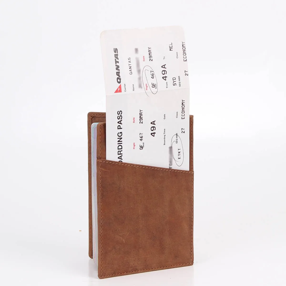 Cambridge Vintage Leather RFID Blocking Passport Holder