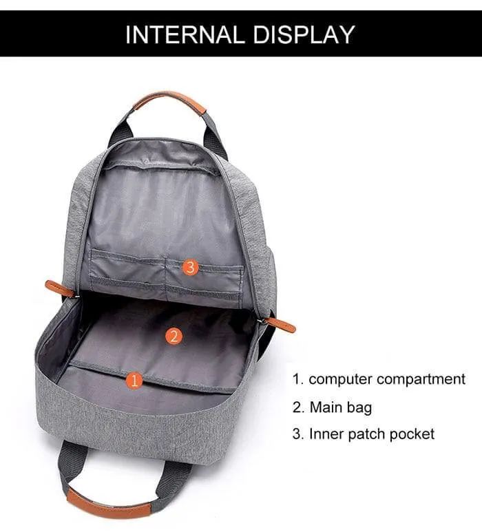 Casual Oxford High Capacity Business Anti-Theft Backpack