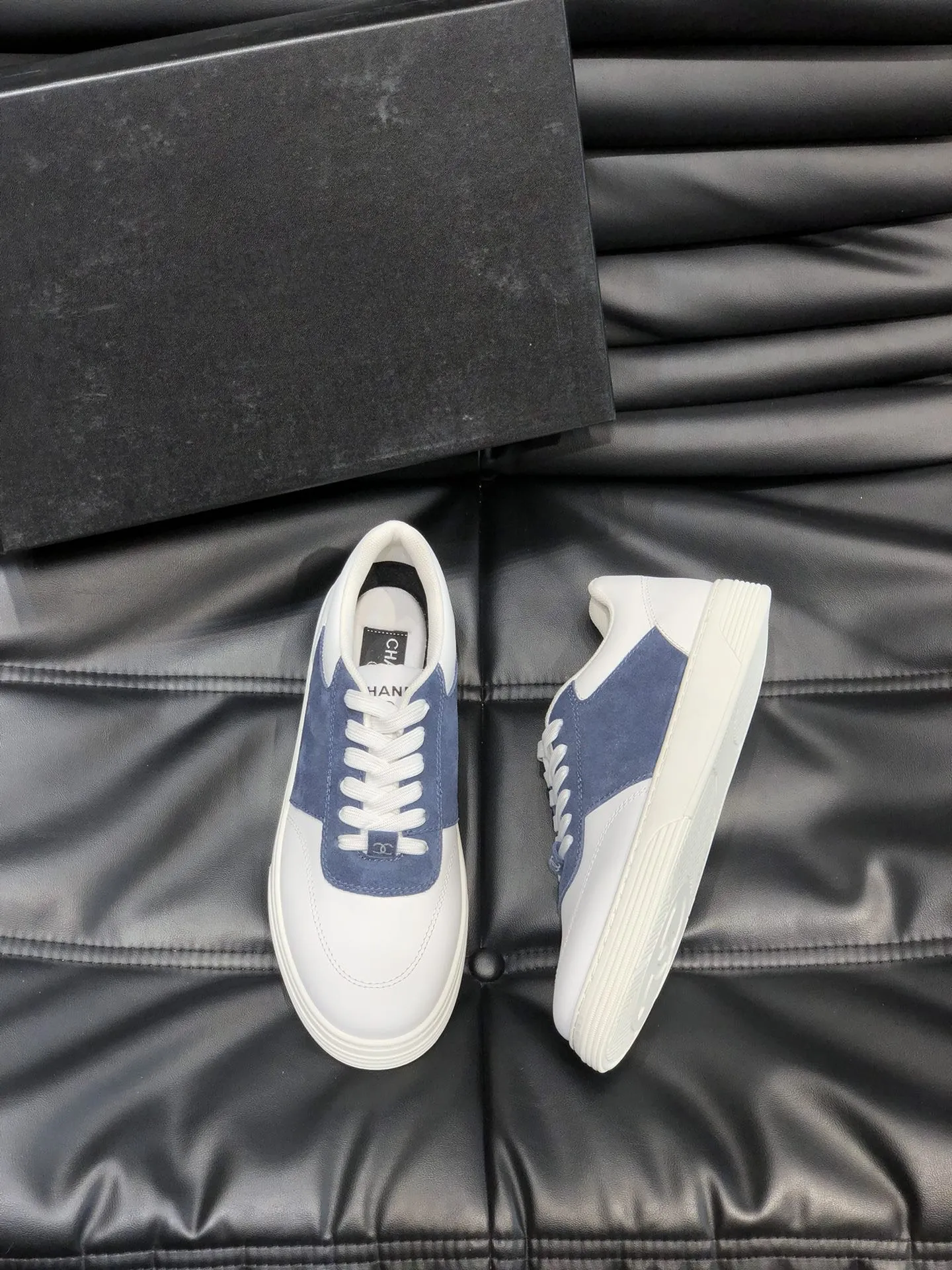 CC SNEAKERS TRAINERS SUEDE BLUE LEATHER