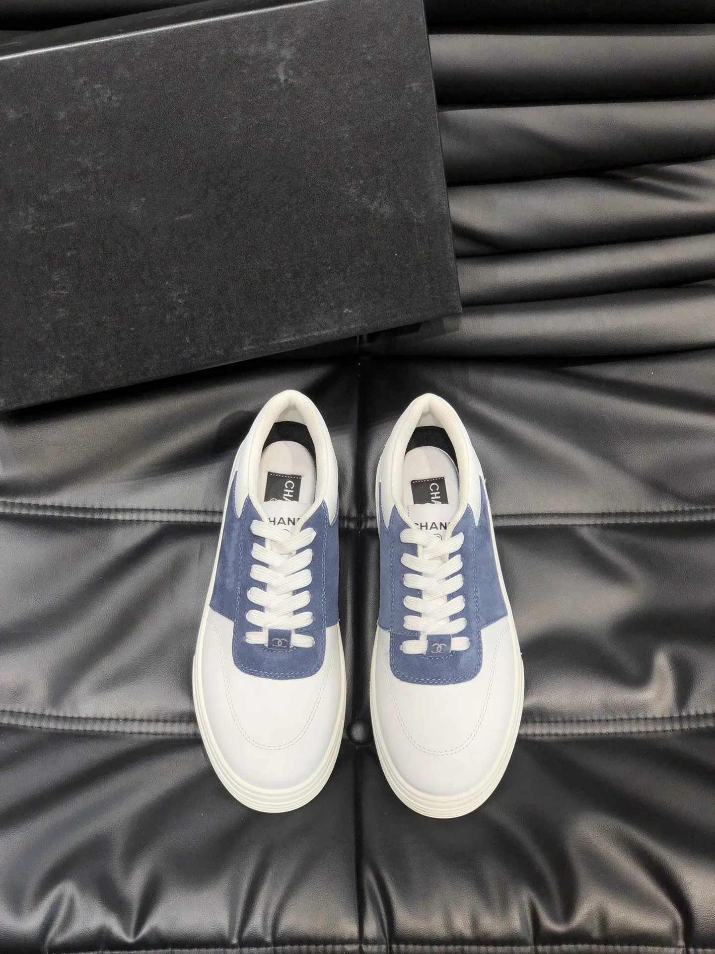 CC SNEAKERS TRAINERS SUEDE BLUE LEATHER