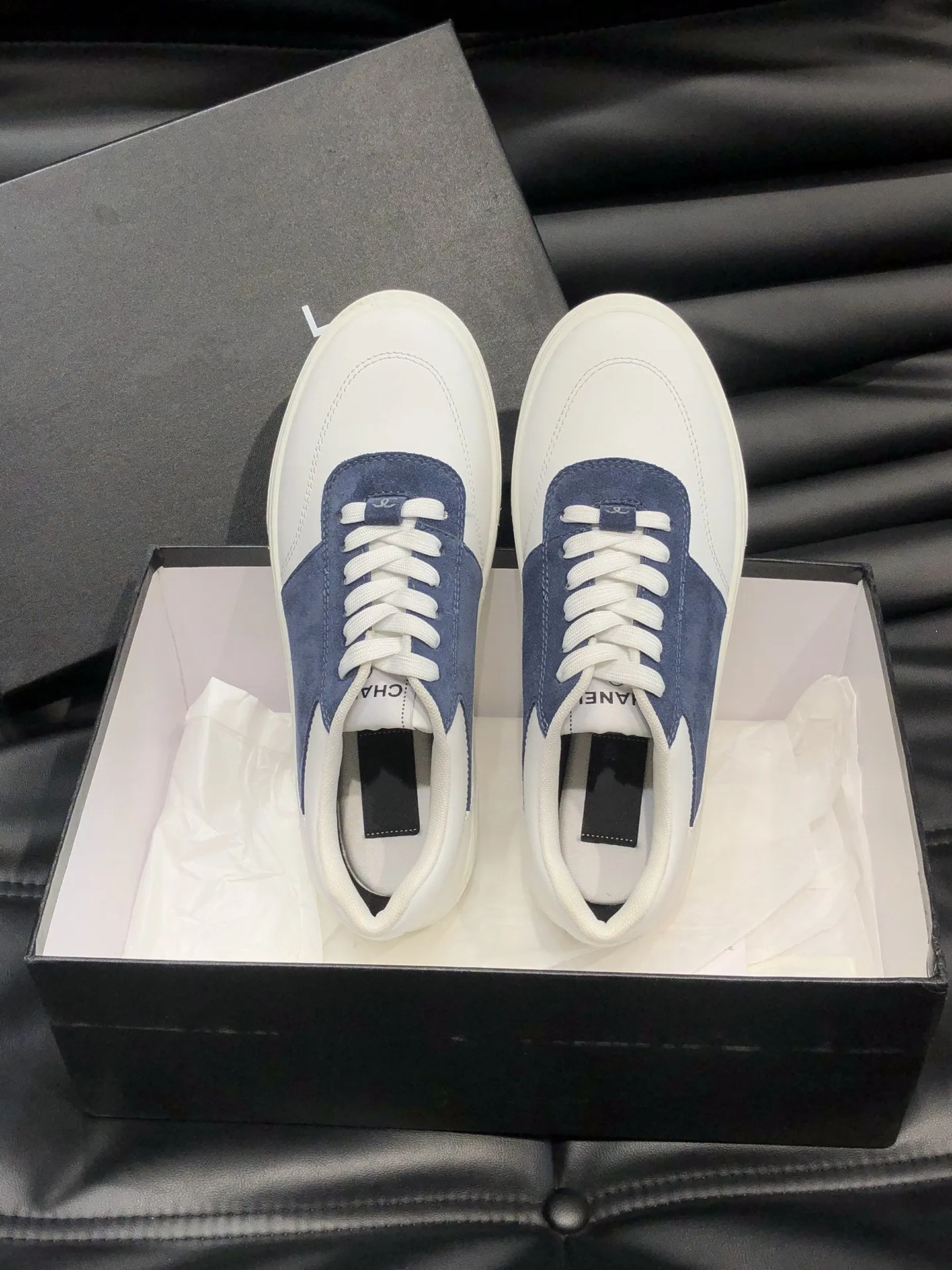 CC SNEAKERS TRAINERS SUEDE BLUE LEATHER