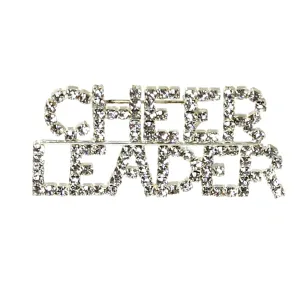 CHEERLEADER Pin with Crystals