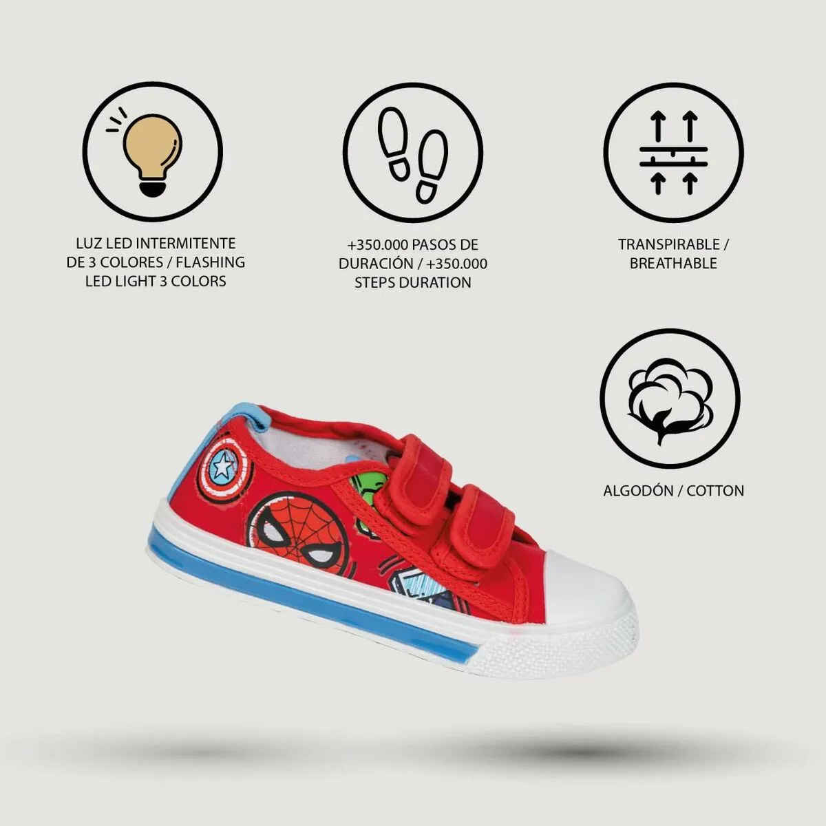 Children’s Casual Trainers The Avengers Red