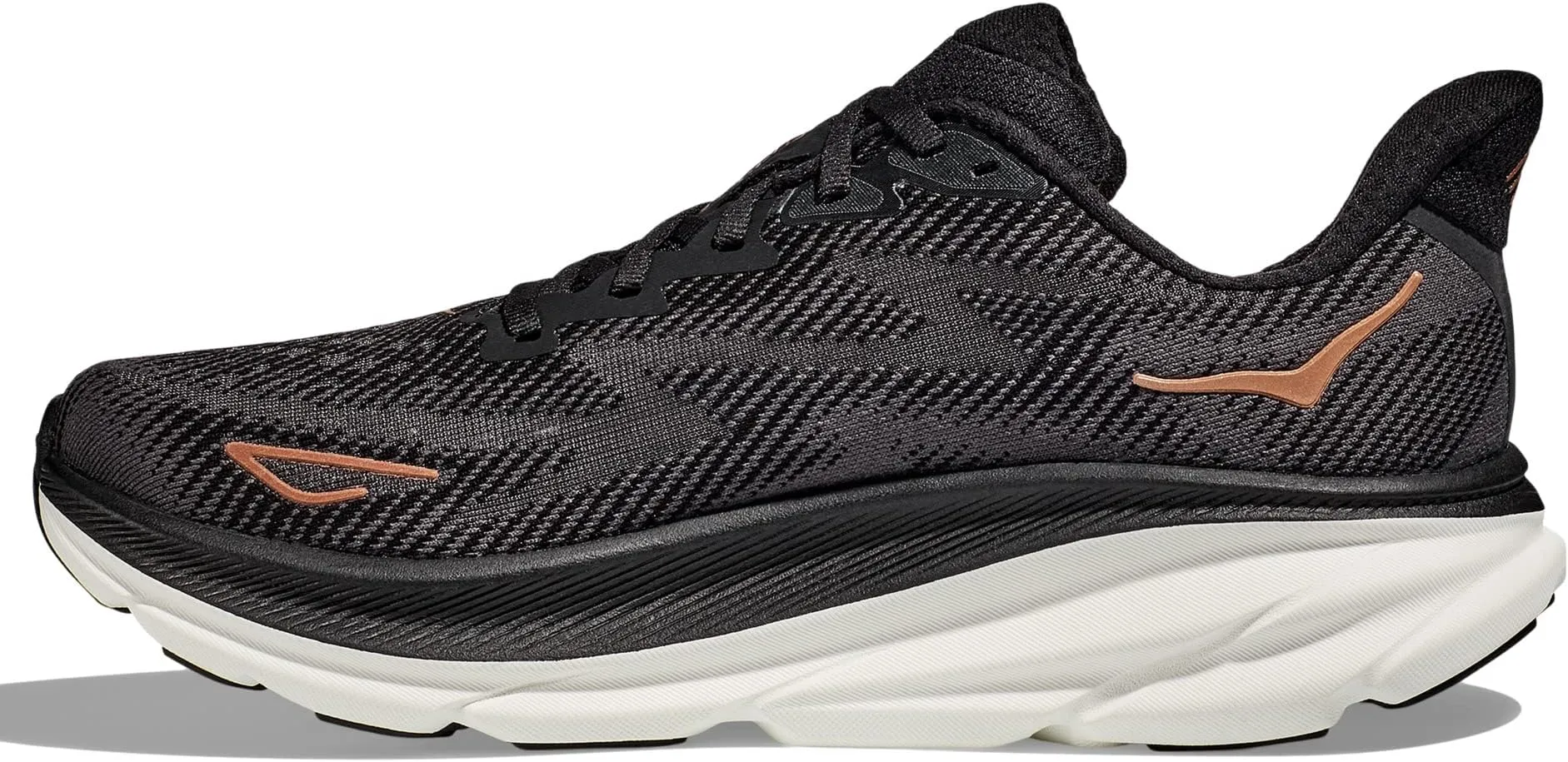 Clifton 9 Hoka Sneakers, Black/Copper