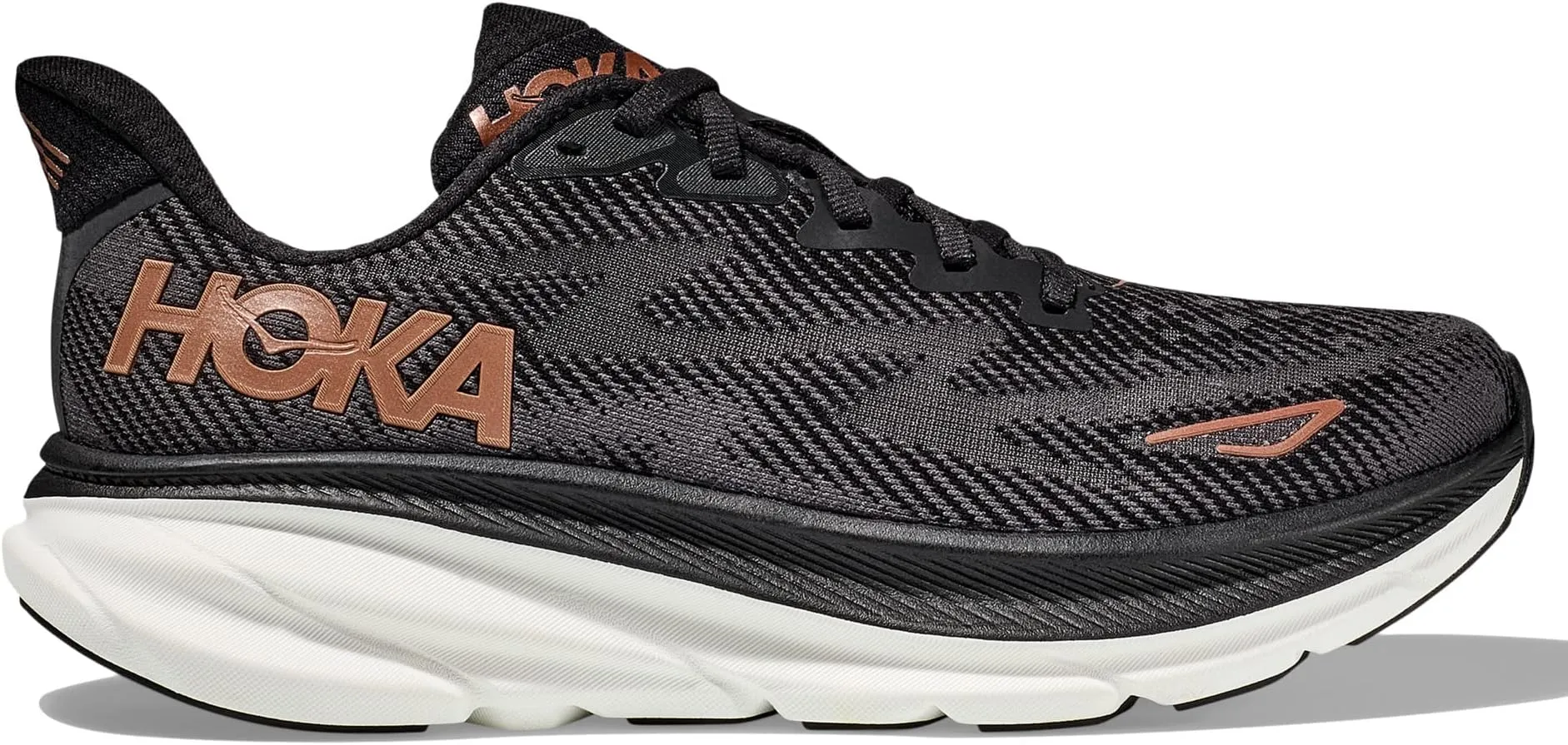 Clifton 9 Hoka Sneakers, Black/Copper