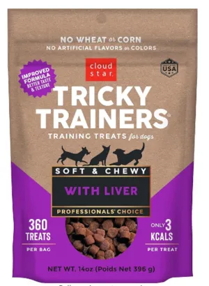 Cloud Star Tricky Trainers Soft & Chewy Liver Dog Treats