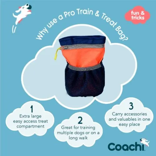 Coachi Navy & Coral Pro Train & Treat Bag