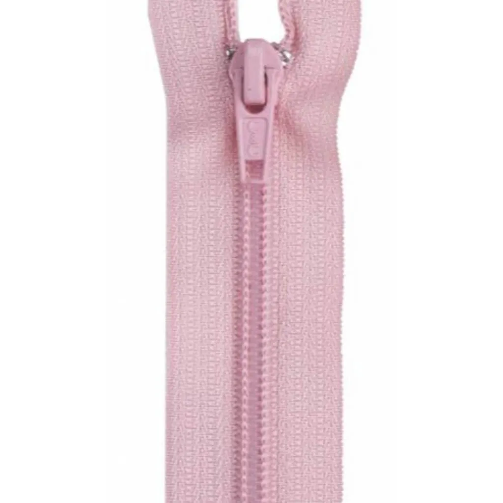 Coats Coil Separating Zipper 12in Light Pink